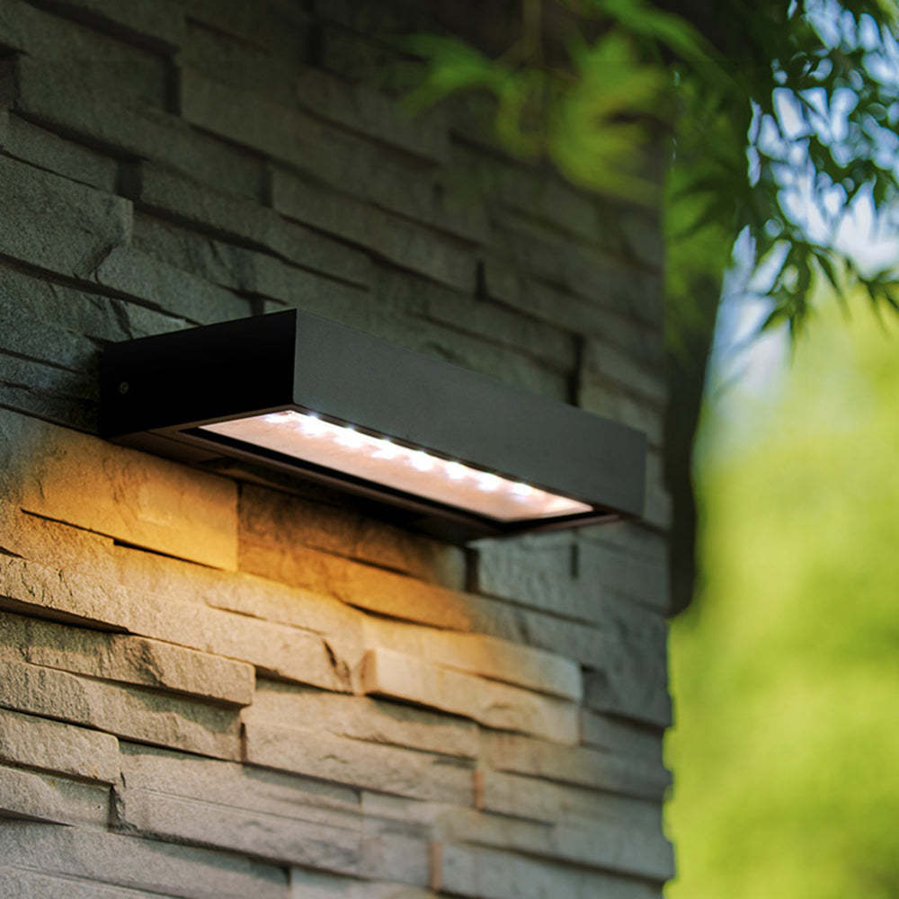 Orr Modern Metal Acrylic Solar Waterproof Outdoor Wall Lamp
