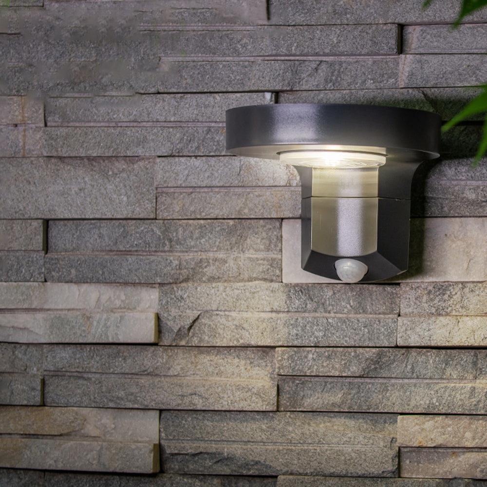 Orr solar sensor wall lamp. Modern outdoor light.