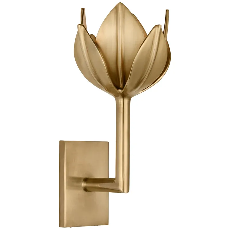 Alessio Vintage Metal Brass White Wall Lamp Dining Room Bedroom