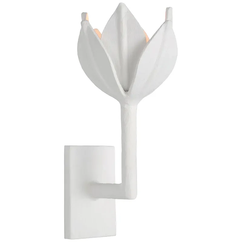 Alessio Vintage Metal Brass White Wall Lamp Dining Room Bedroom