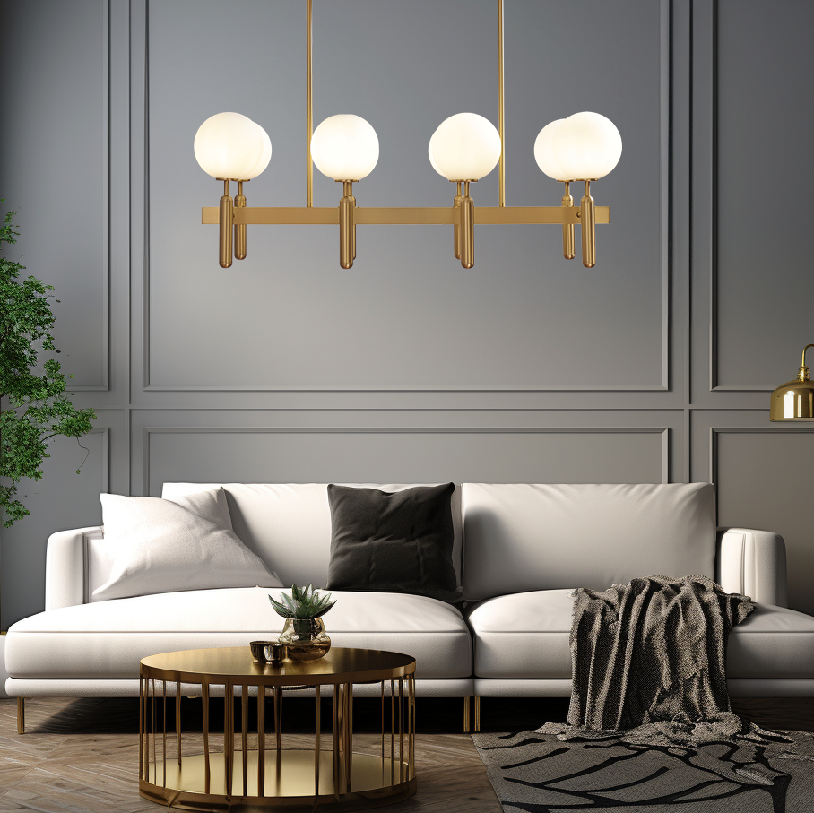 Marilyn pendant light in a modern living room setting