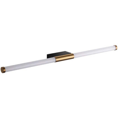 Leigh minimalist linear wall lamp, metal and acrylic.