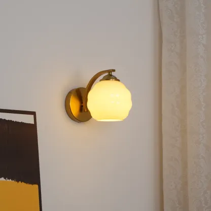Carins Vintage Antique Glass Wall Light Shades Bedroom Living Room