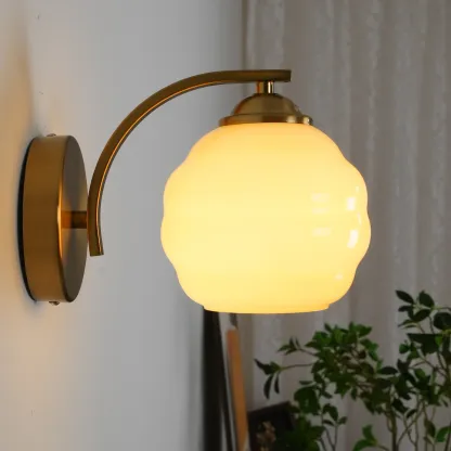 Carins Vintage Antique Glass Wall Light Shades Bedroom Living Room