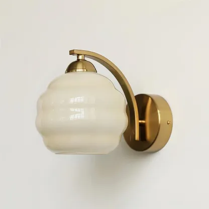 Carins Vintage Antique Glass Wall Light Shades Bedroom Living Room