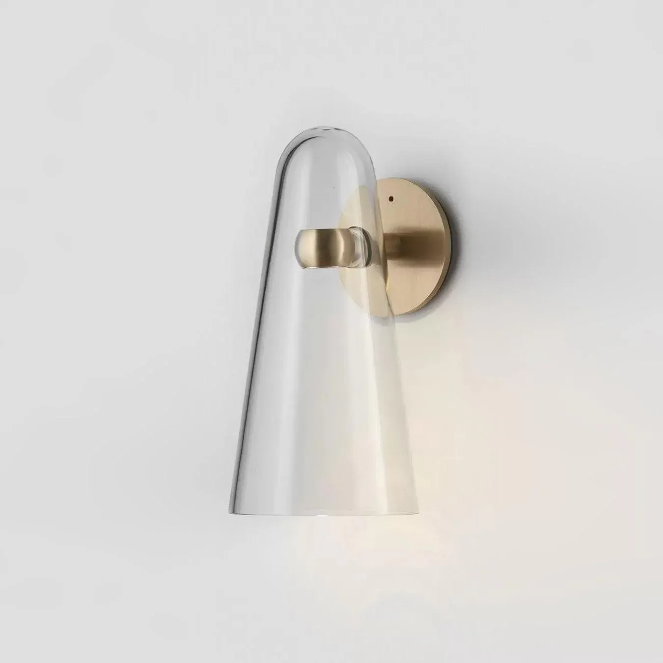 Modern Glass Wall Light Shades Bathroom Bedroom Hallway | Las Sola