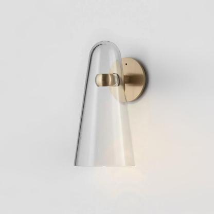 Blair Nordic wall lamp. Modern glass and metal sconce.