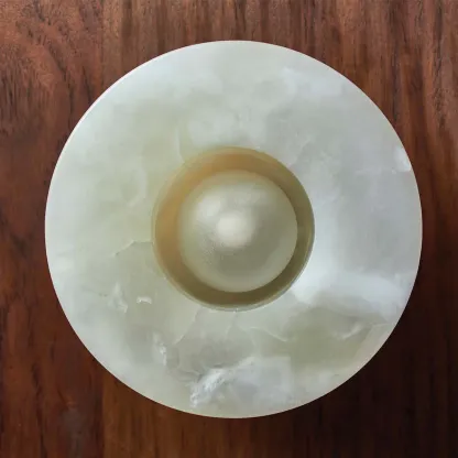 Elif Marble Wall Lamp detail - close-up of marble