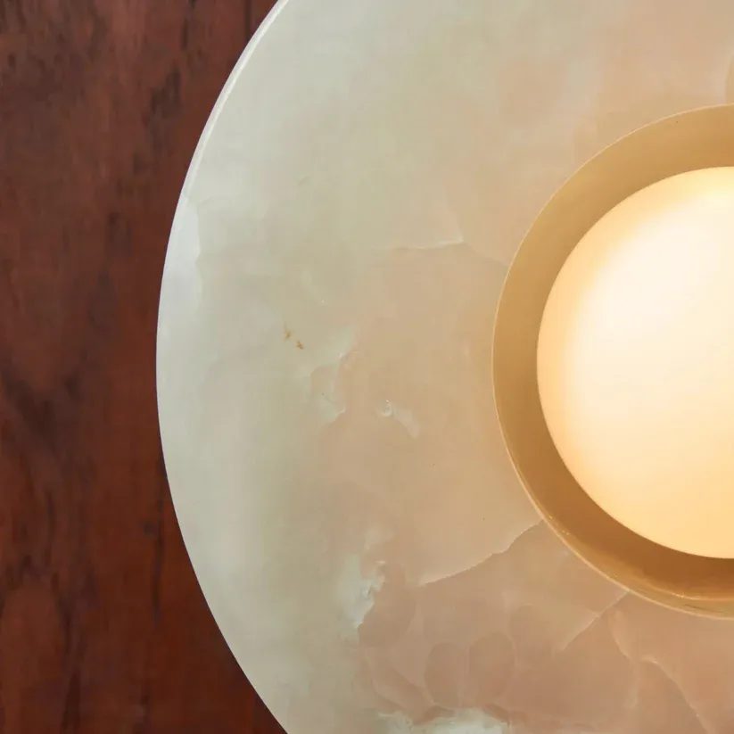 Jade Minimalism Unusual Marble Metal Wall Lamp Bedroom Dining Room