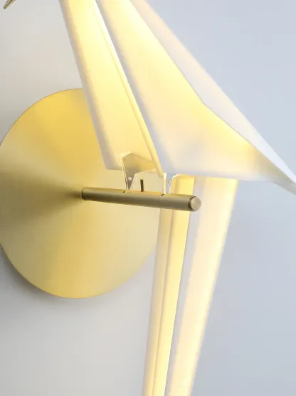 Orr Modern Unusual Bird PC Metal Wall Light Bedroom Study Living Room