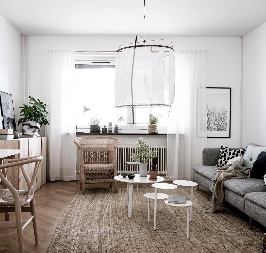Ozawa Modern Cottage Fabric Pendant Light Shades Living Dining Room Bedroom