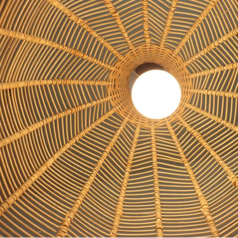 Muto Rattan Pendant Light - Interior View