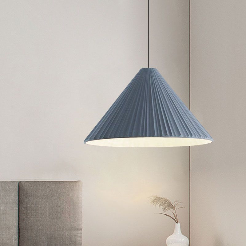 Blue Cairns pendant light. Modern Nordic lighting.