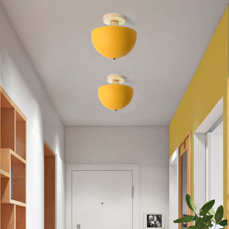 Ozawa Modern LED Ceiling Light - Yellow Fixture