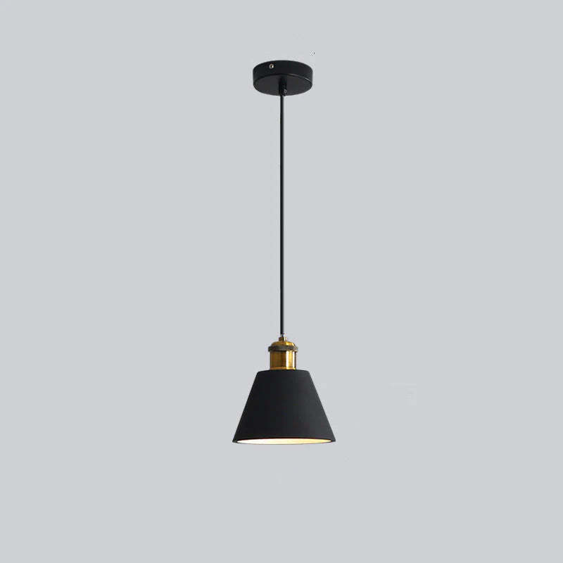 Black Morandi Pendant Light with brass accents
