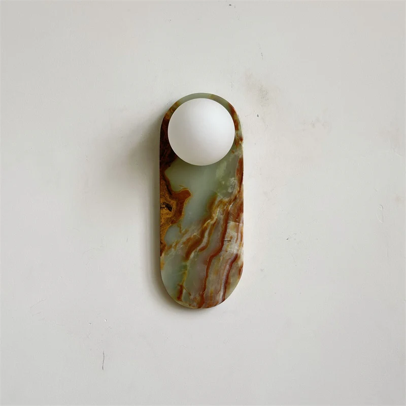 Jade Marble Minimalism Wall Lamp