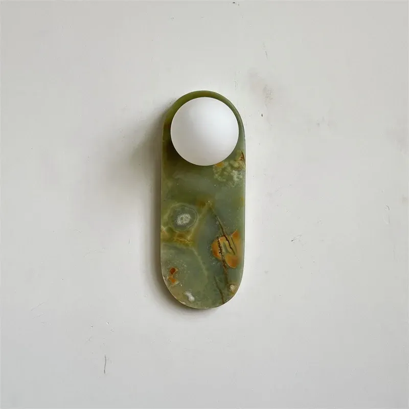 Jade Marble Minimalism Wall Lamp