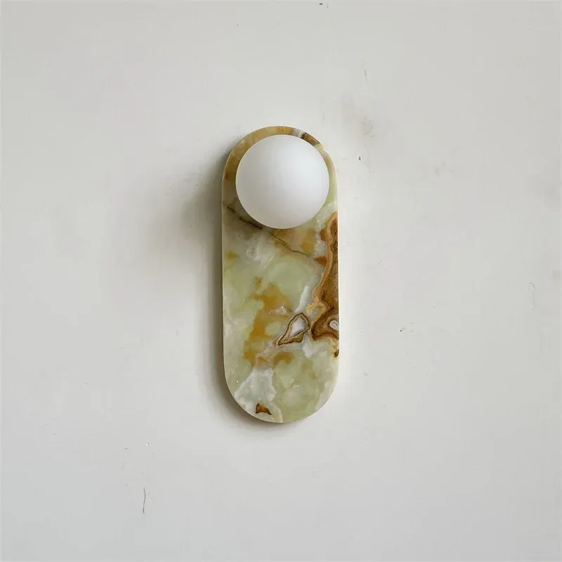 Jade Marble Minimalism Wall Lamp