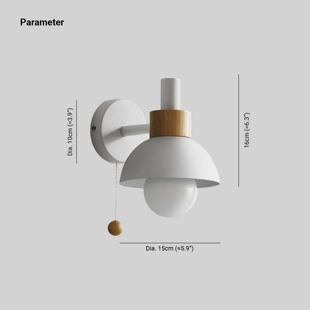 Morandi Modern LED Wall Lamp Dimensions