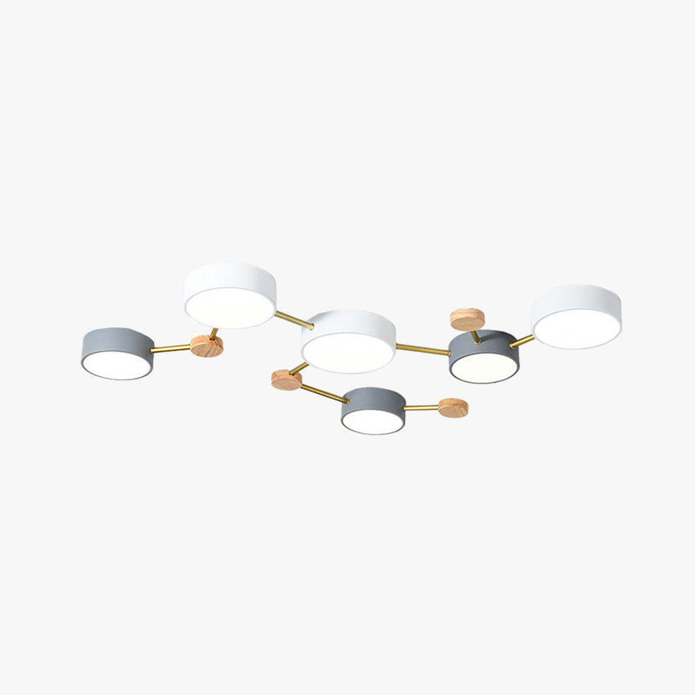 Sienna Modern LED Ceiling Light, white and grey, modern design