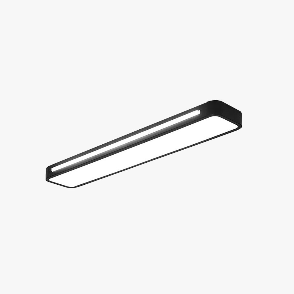 Quinn Minimalist LED Flush Mount Ceiling Light - Black