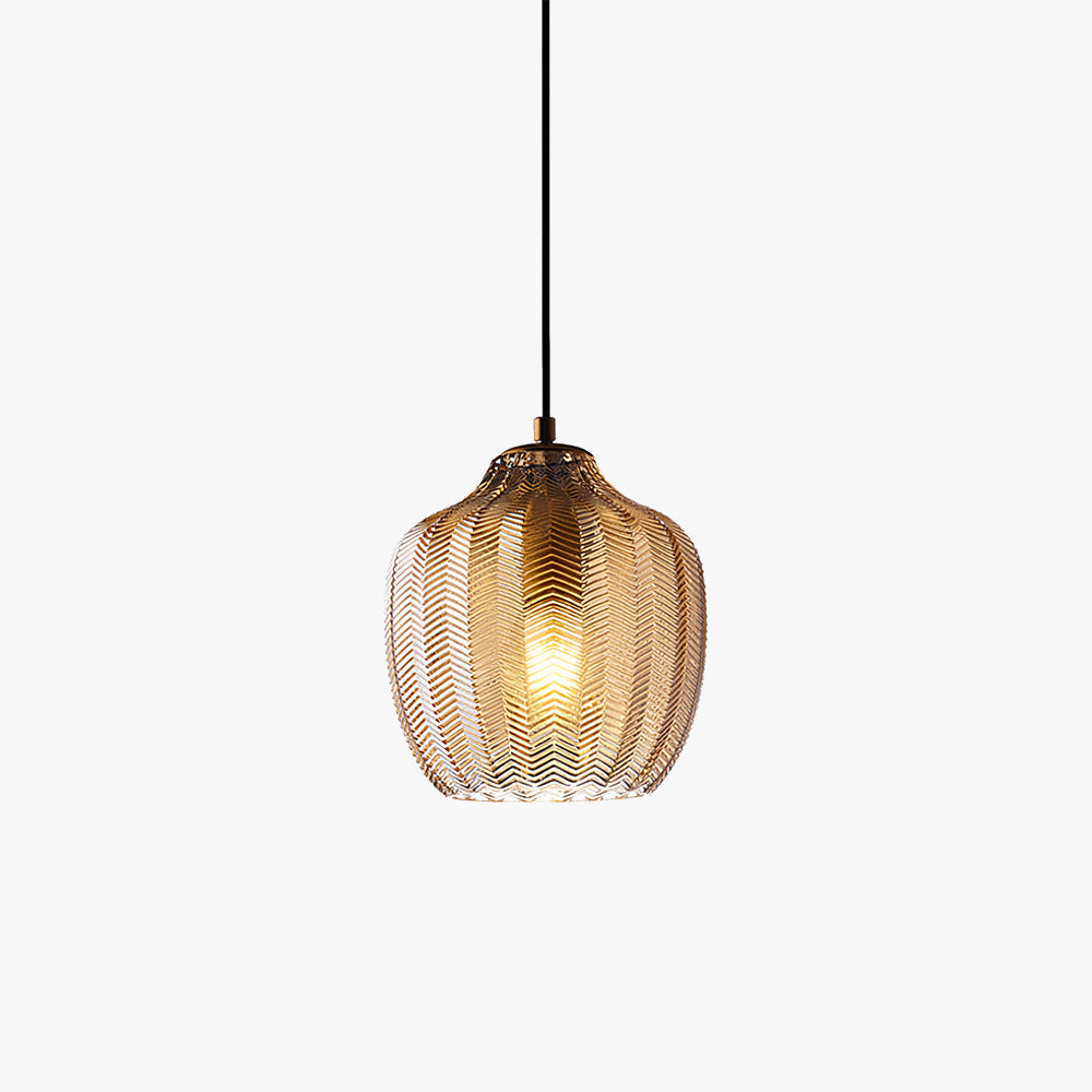 Hailie Modern Round Pendant Light Metal/Glass Dining Room
