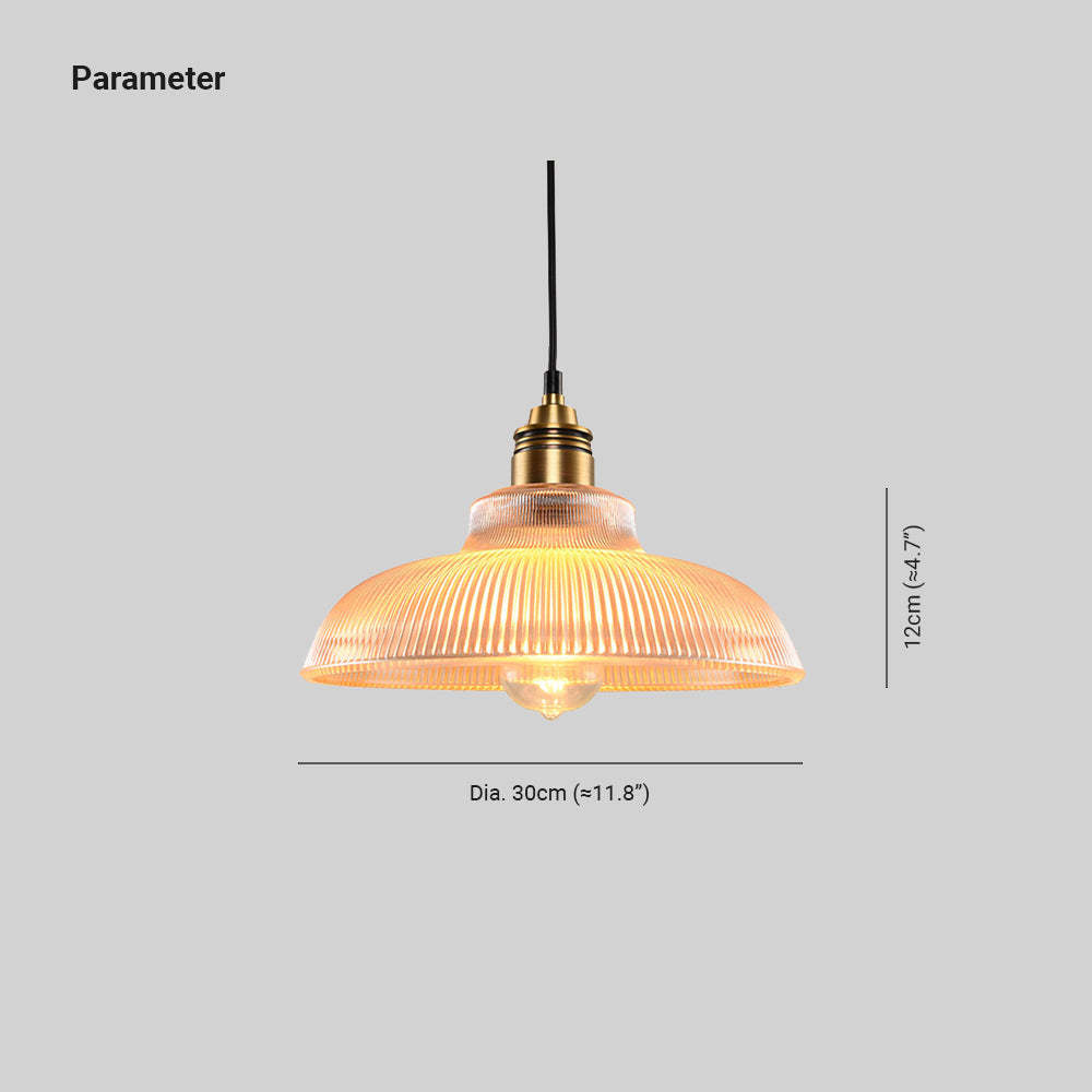Sanna Industrial Pendant Light Dimensions: Dia. 30cm, 12cm Height