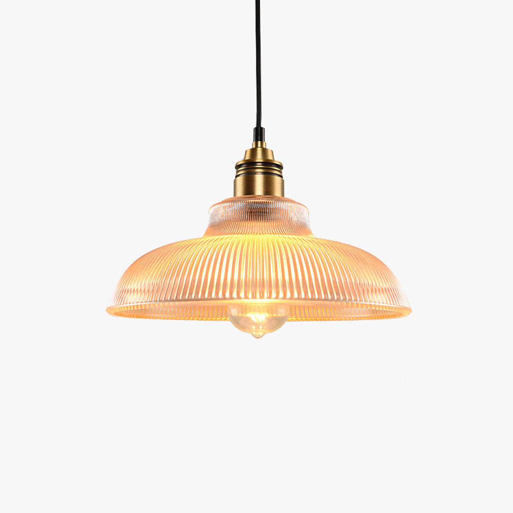 Sanna Industrial LED Pendant Light Clear/Amber