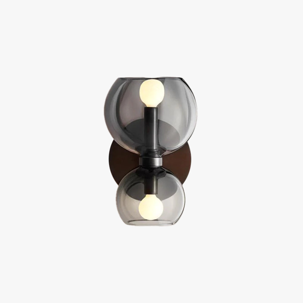 Valentina Modern Hourglass LED Wall Lamp Metal/Glass - Living Room Lighting
