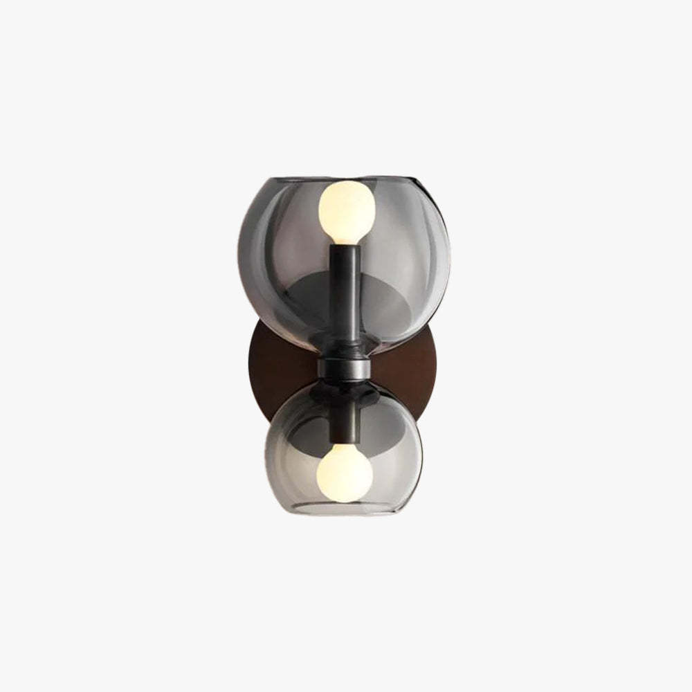 Valentina Modern Hourglass LED Wall Lamp Metal/Glass - Living Room Lighting