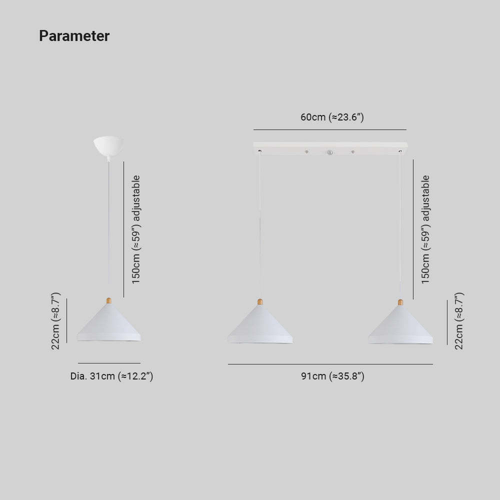 Hailie Pendant Light Dimensions - Bedroom, Dining Room Lighting