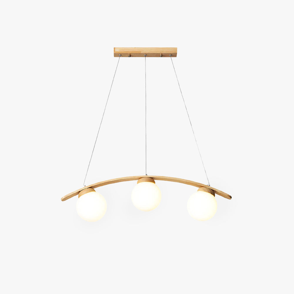 Valentina Pendant Light - Wood and Glass, modern lighting