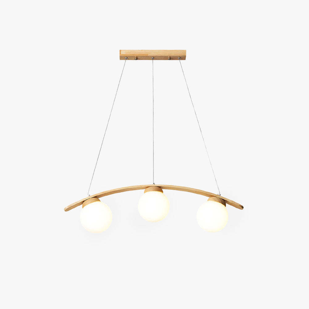 Valentina Pendant Light - Wood and Glass, modern lighting