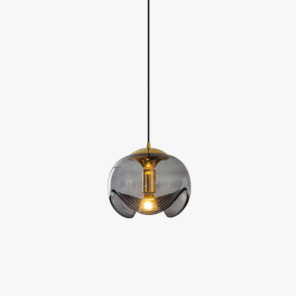 Hailie Design LED Globe Pendant Light Clear Glass