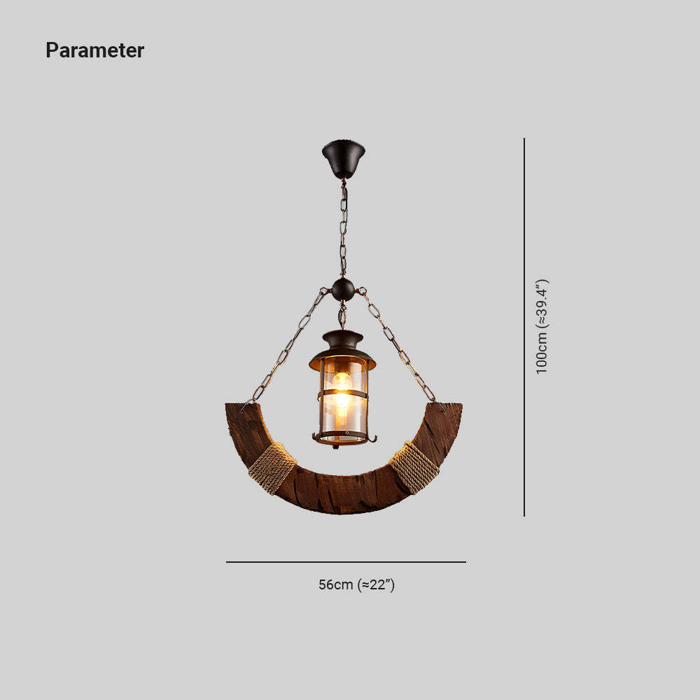 Austin wood pendant light dimensions