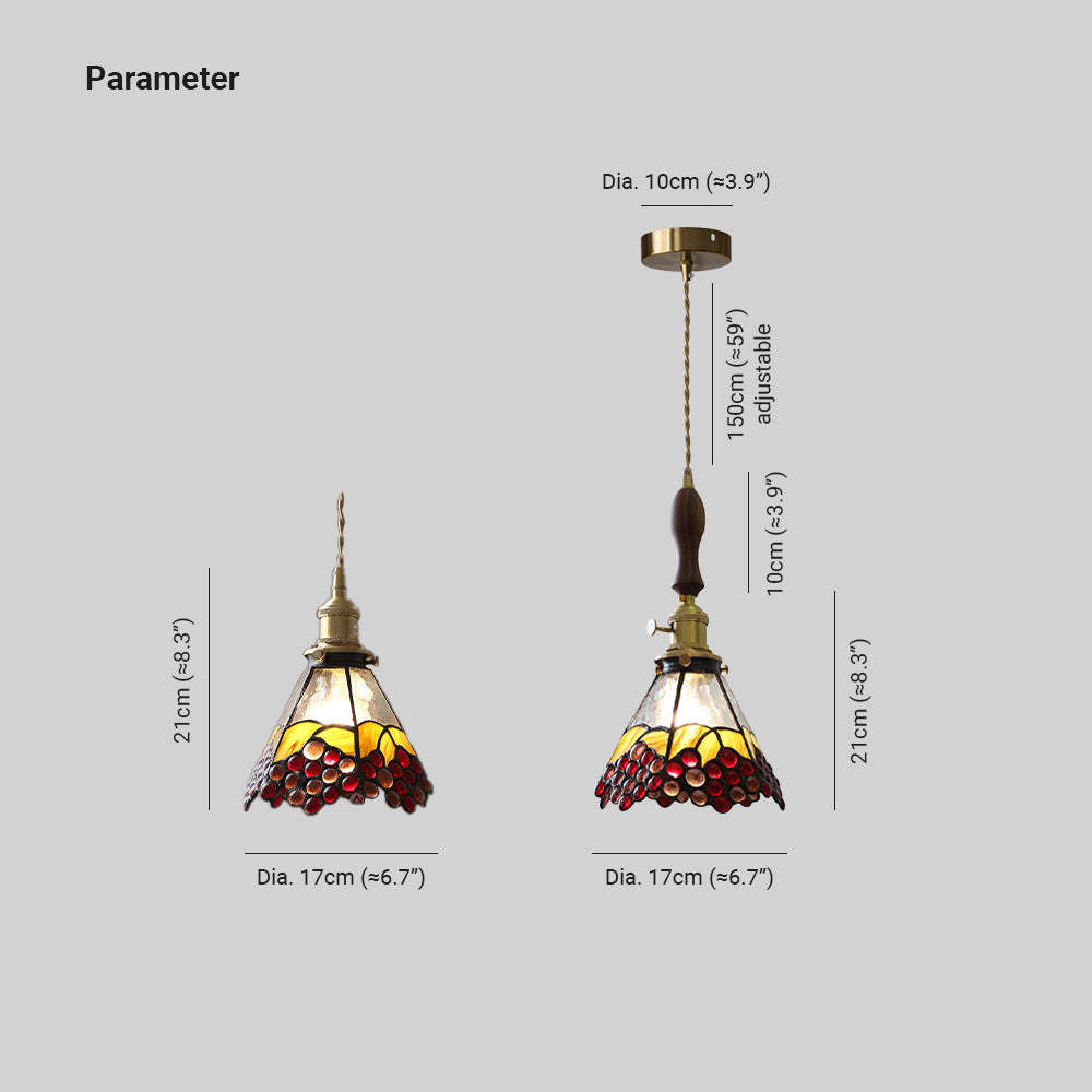 Eryn Pendant Light Dimensions - Bedroom/Dining Room