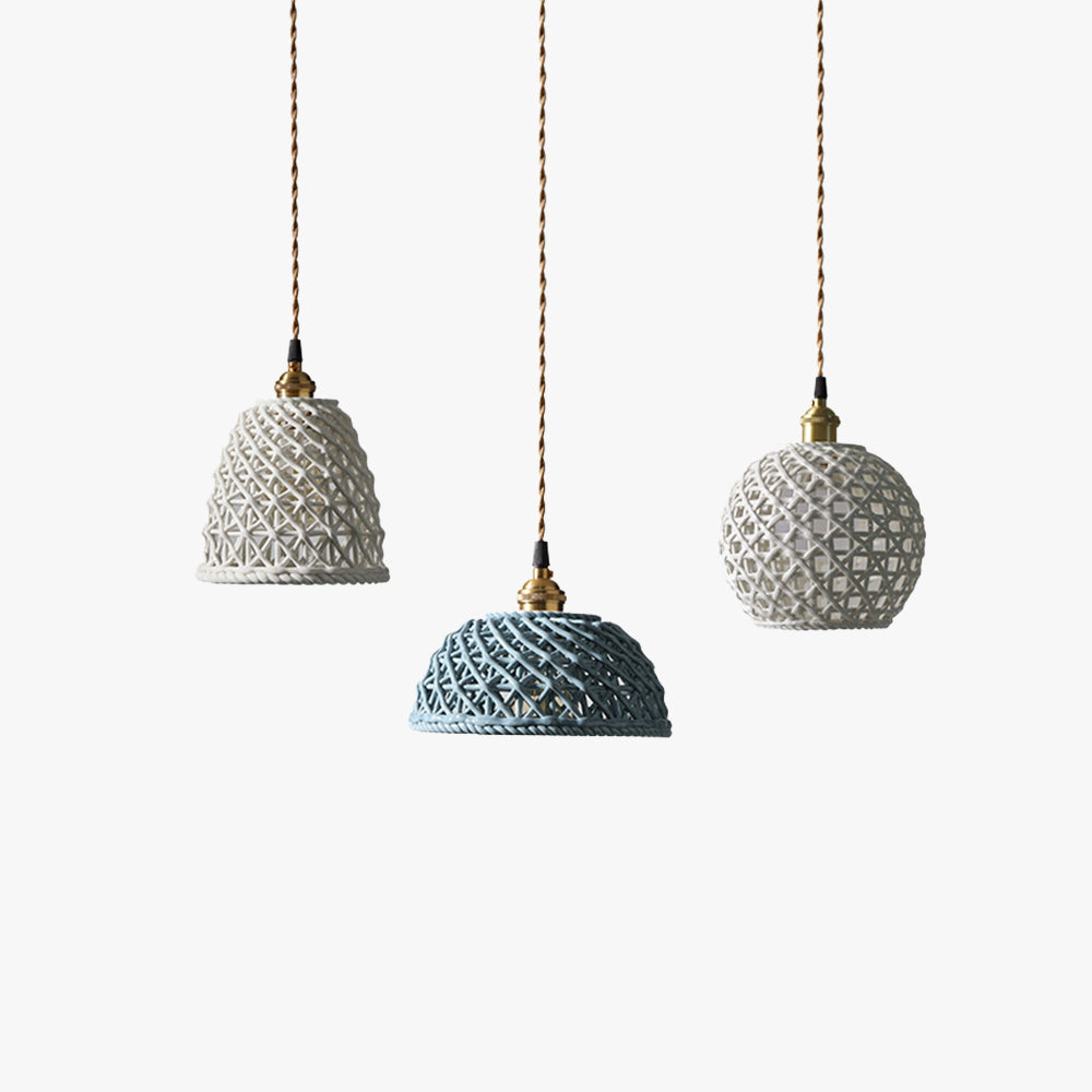 Hailie Modern LED Pendant Lights in Metal and Ceramic