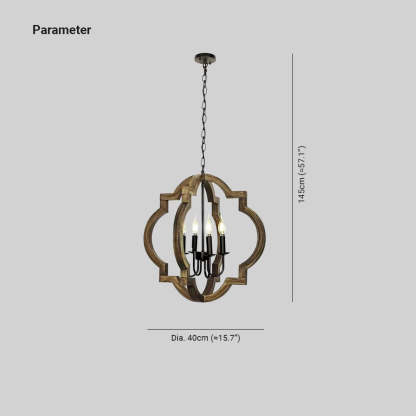 Alessio vintage chandelier dimensions.