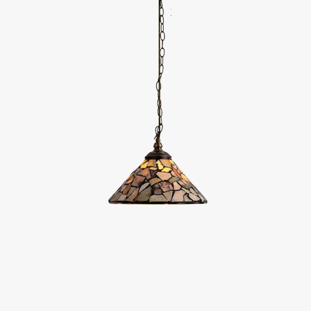 Eryn Vintage LED Pendant Light, metal and glass pendant for living room or bedroom