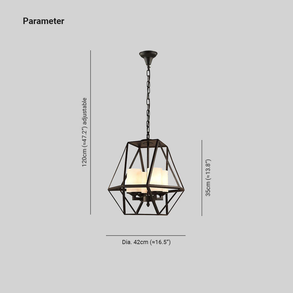 Alessio pendant light dimensions, industrial style lighting.