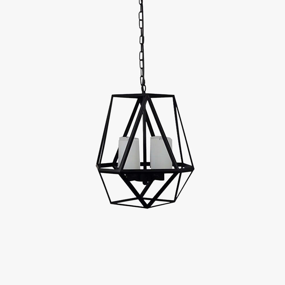 Black metal pendant light, industrial style lighting