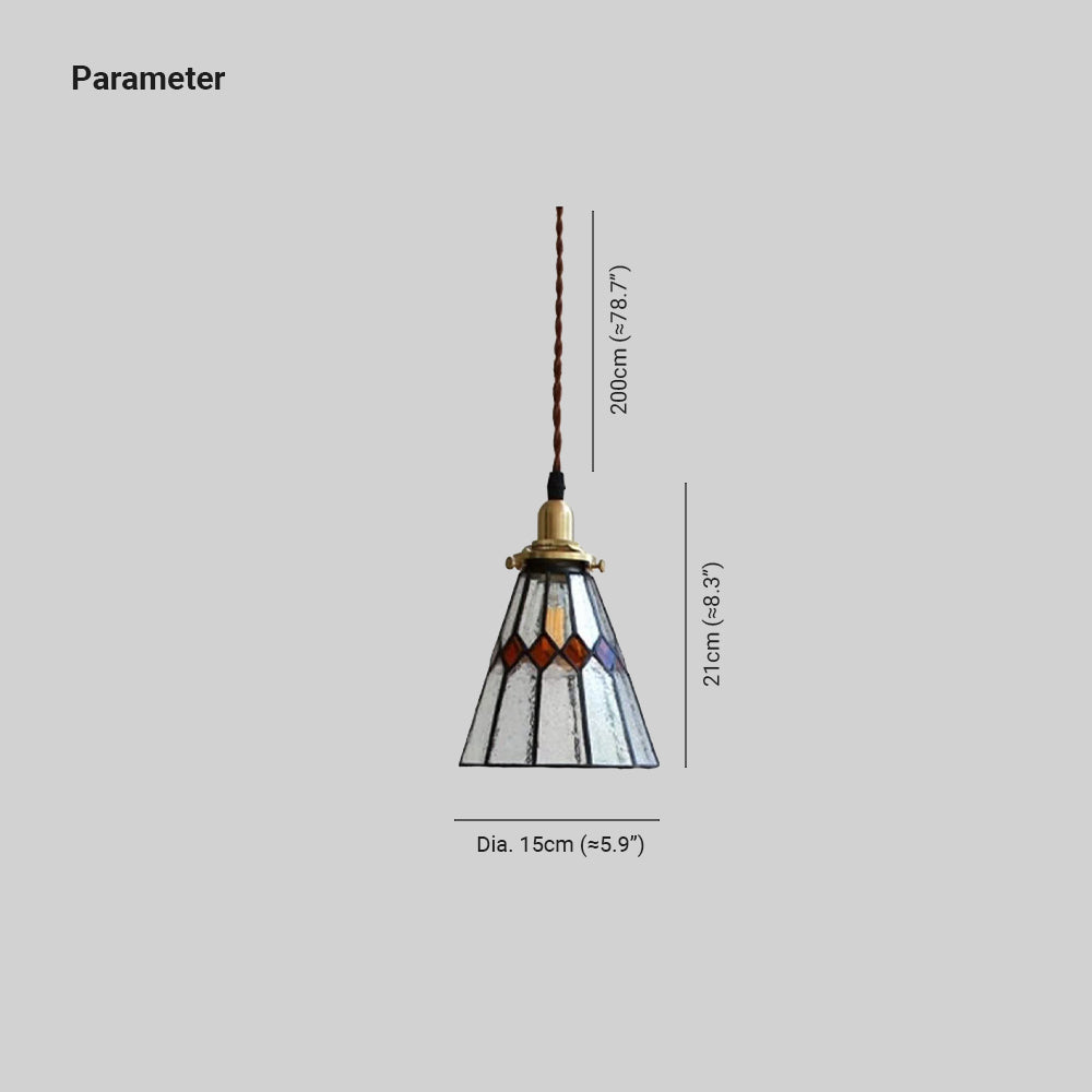 Eryn Vintage LED Pendant Light - Dimensions and Parameters