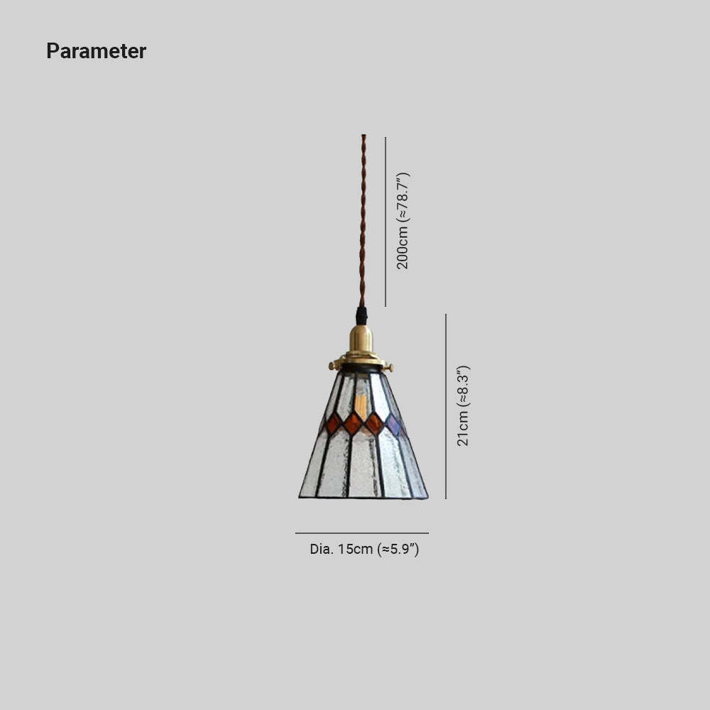 Eryn Vintage LED Pendant Light - Dimensions and Parameters