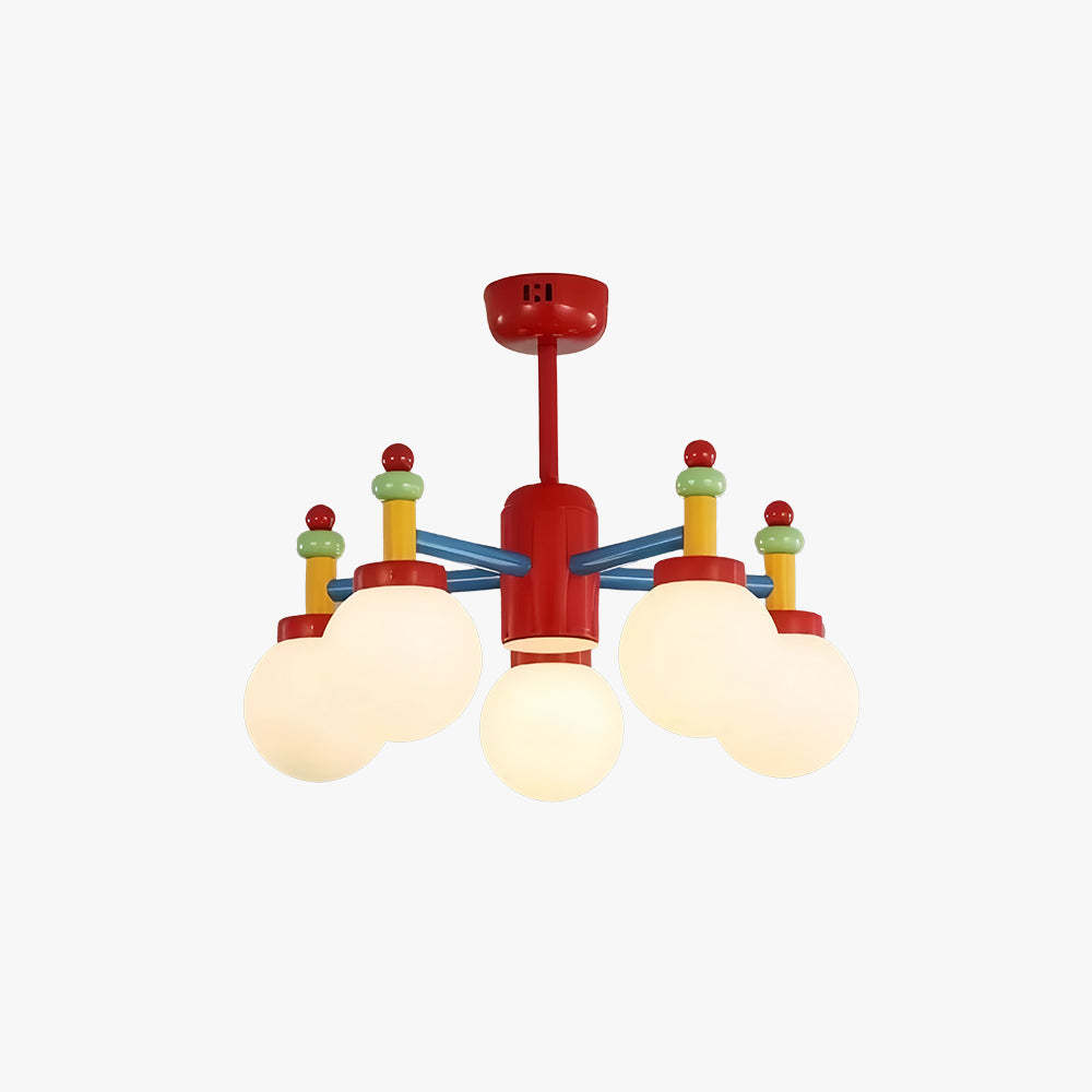 Valentina Memphis Antique Mix Colored Metal Chandelier Kid's Room