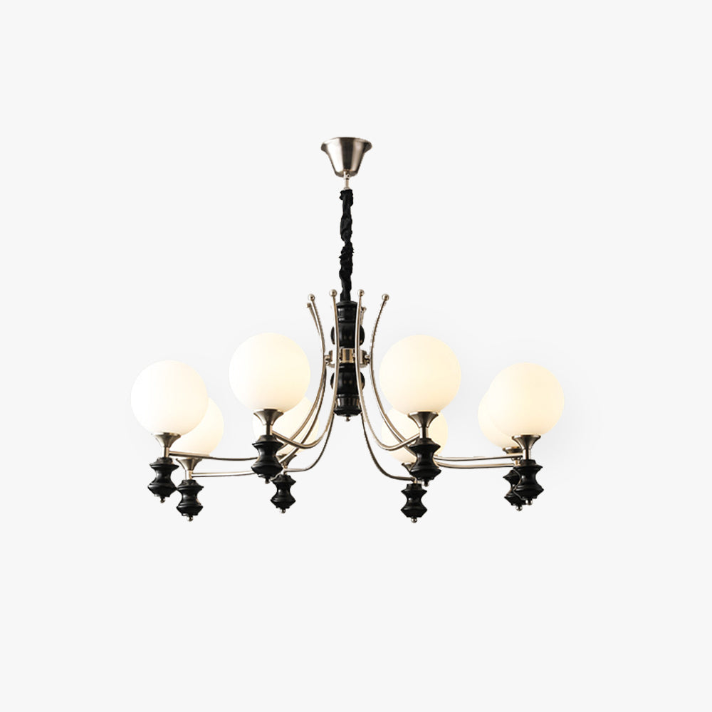 Valentina Vintage LED Pendant Light - White Glass