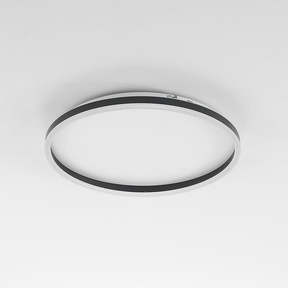 Arisha modern black ring flush mount ceiling light