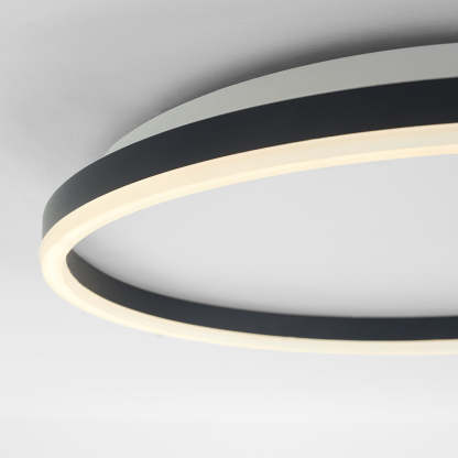 Arisha Black Ring Ceiling Light - Modern Flush Mount Lighting