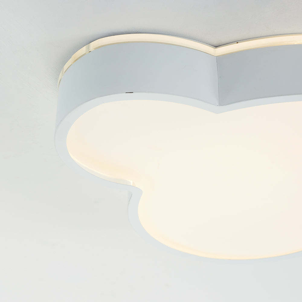 Minori cloud flush mount ceiling light close up.
