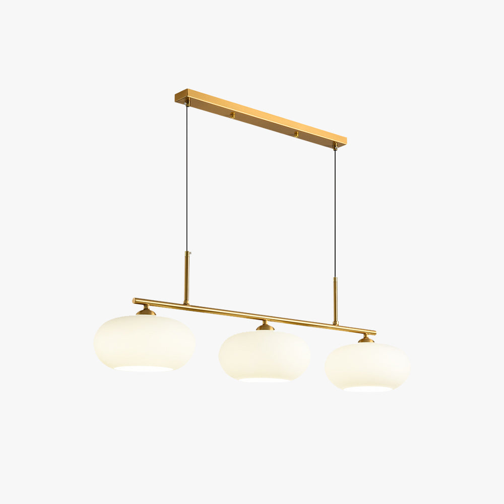 Hailie Cream Cluster Pendant Light, 3 Heads