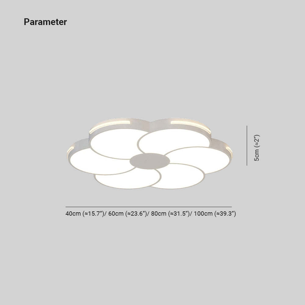 Hana Flower Ceiling Light Dimensions